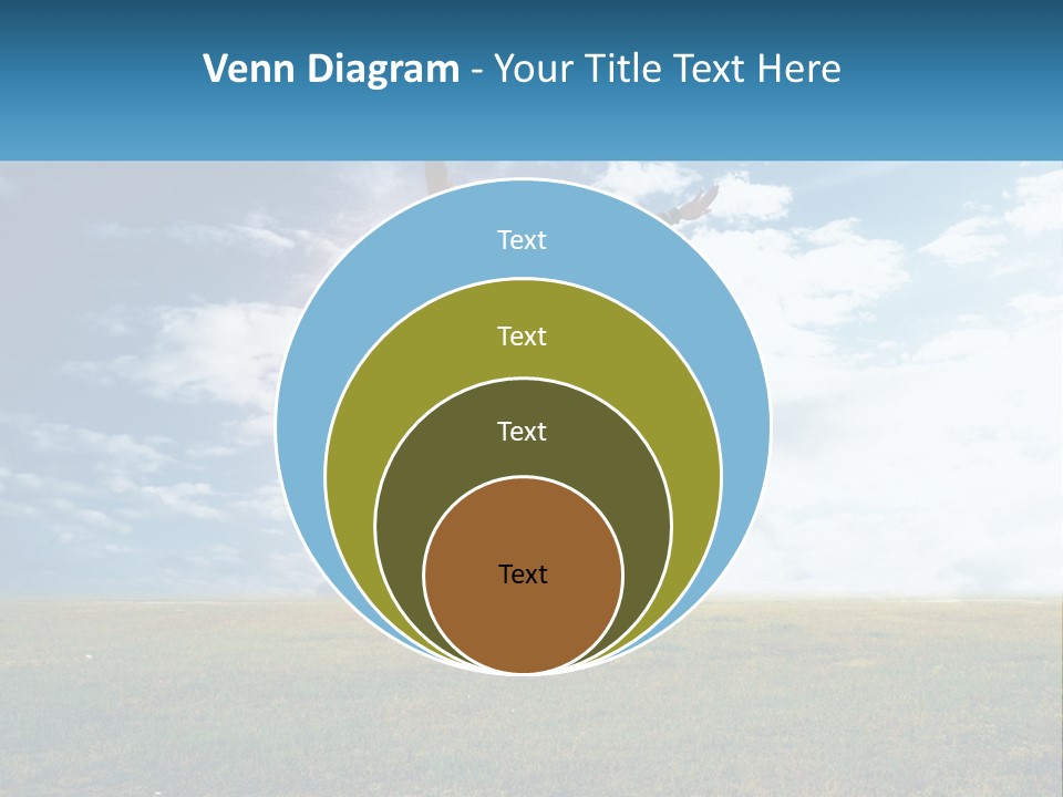 A Man Jumping In The Air With His Arms In The Air PowerPoint Template