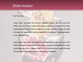 A Ring With A Yellow And Pink Stone On It PowerPoint Template