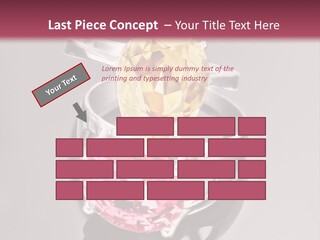 A Ring With A Yellow And Pink Stone On It PowerPoint Template