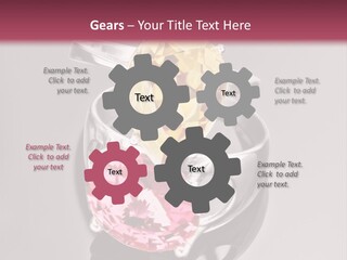 A Ring With A Yellow And Pink Stone On It PowerPoint Template