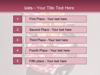 A Ring With A Yellow And Pink Stone On It PowerPoint Template