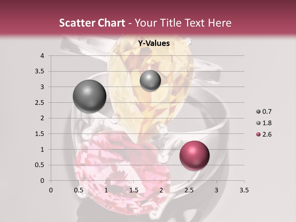 A Ring With A Yellow And Pink Stone On It PowerPoint Template