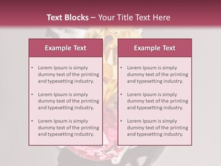 A Ring With A Yellow And Pink Stone On It PowerPoint Template
