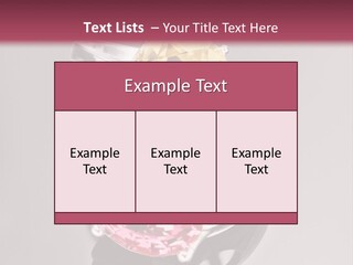A Ring With A Yellow And Pink Stone On It PowerPoint Template
