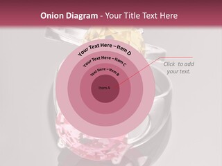 A Ring With A Yellow And Pink Stone On It PowerPoint Template