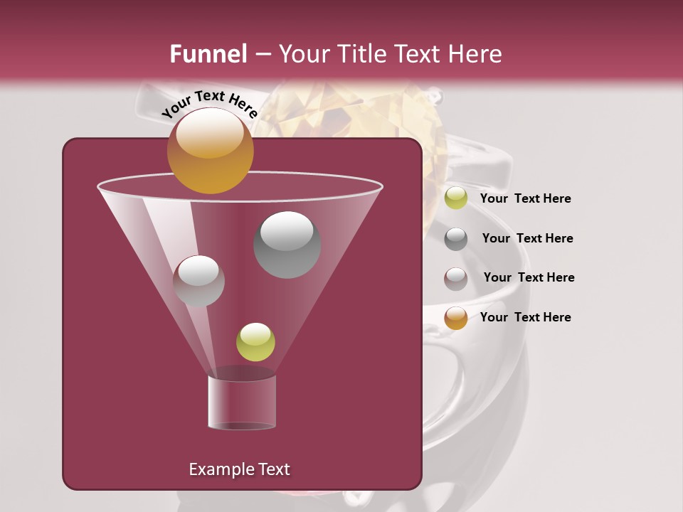 A Ring With A Yellow And Pink Stone On It PowerPoint Template