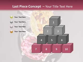 A Ring With A Yellow And Pink Stone On It PowerPoint Template