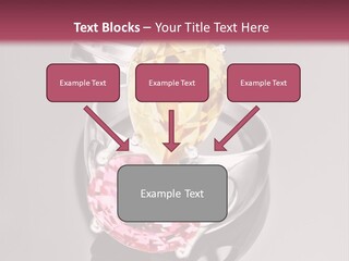 A Ring With A Yellow And Pink Stone On It PowerPoint Template