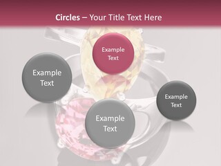 A Ring With A Yellow And Pink Stone On It PowerPoint Template