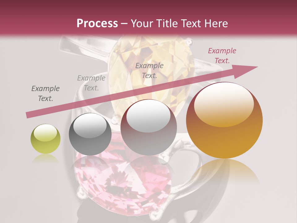 A Ring With A Yellow And Pink Stone On It PowerPoint Template
