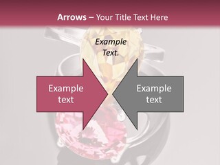 A Ring With A Yellow And Pink Stone On It PowerPoint Template