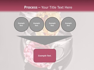 A Ring With A Yellow And Pink Stone On It PowerPoint Template