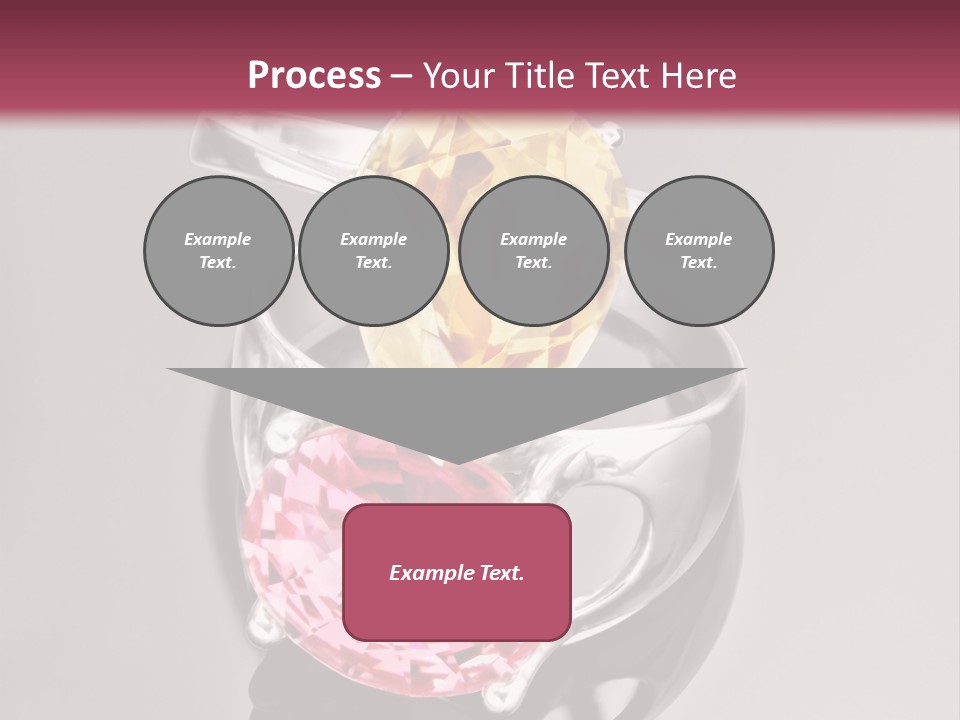 A Ring With A Yellow And Pink Stone On It PowerPoint Template