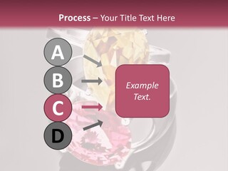 A Ring With A Yellow And Pink Stone On It PowerPoint Template