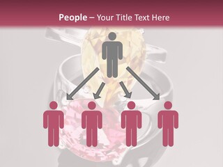 A Ring With A Yellow And Pink Stone On It PowerPoint Template