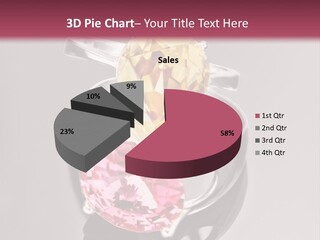 A Ring With A Yellow And Pink Stone On It PowerPoint Template