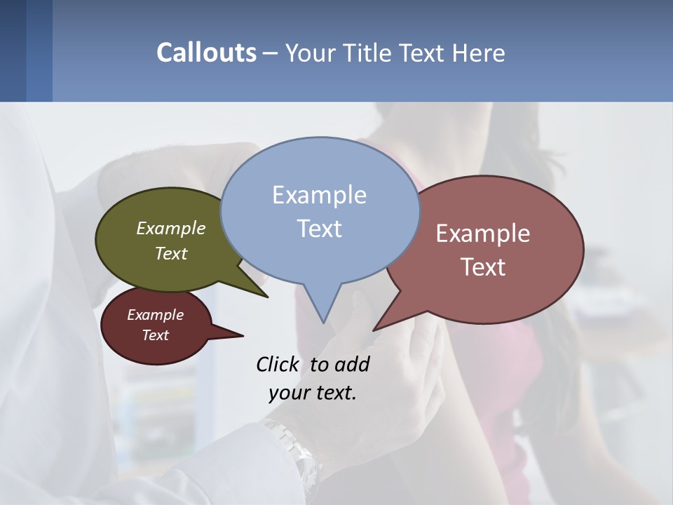 A Woman Getting Her Arm Examined By A Doctor PowerPoint Template