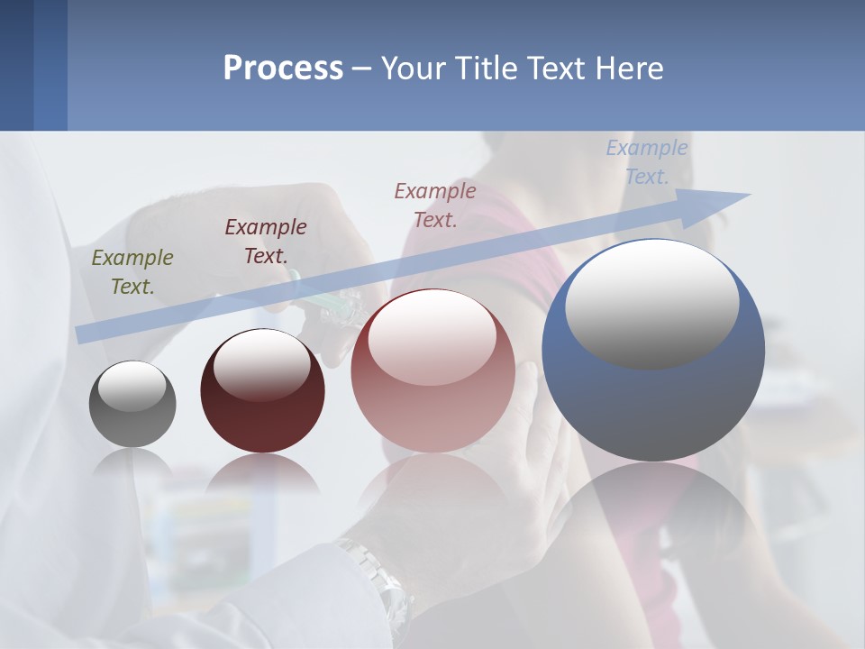 A Woman Getting Her Arm Examined By A Doctor PowerPoint Template