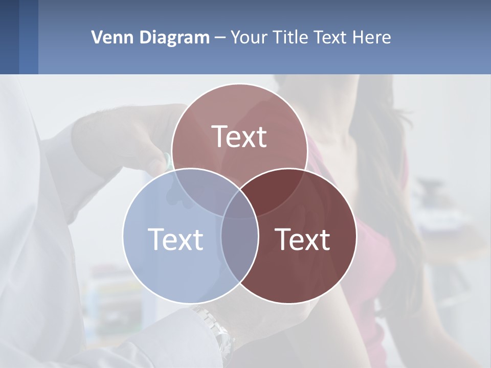 A Woman Getting Her Arm Examined By A Doctor PowerPoint Template