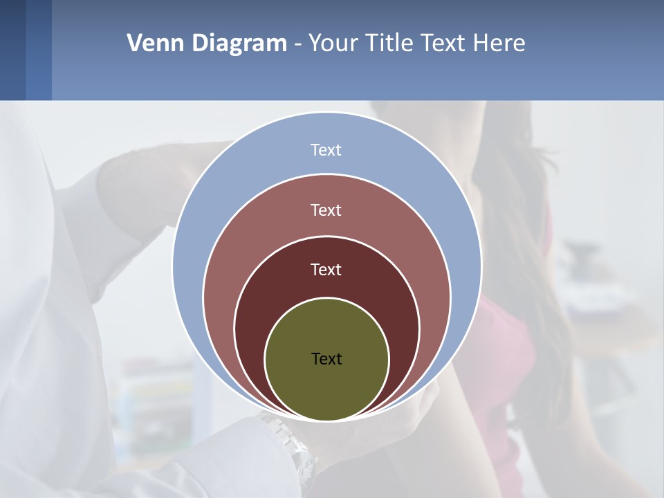A Woman Getting Her Arm Examined By A Doctor PowerPoint Template