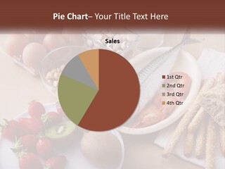 A Variety Of Foods Are Displayed On A Table PowerPoint Template