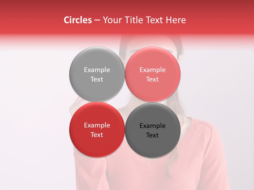 A Woman Holding A Contraption In Front Of Her Face PowerPoint Template