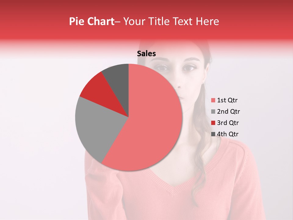A Woman Holding A Contraption In Front Of Her Face PowerPoint Template
