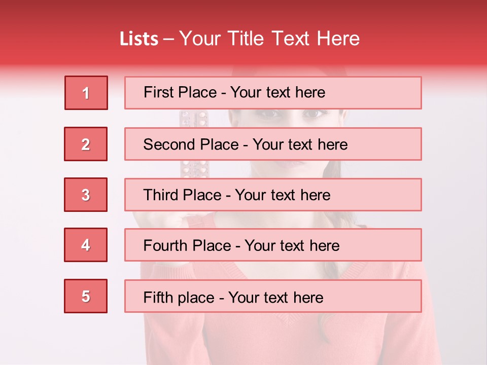 A Woman Holding A Contraption In Front Of Her Face PowerPoint Template
