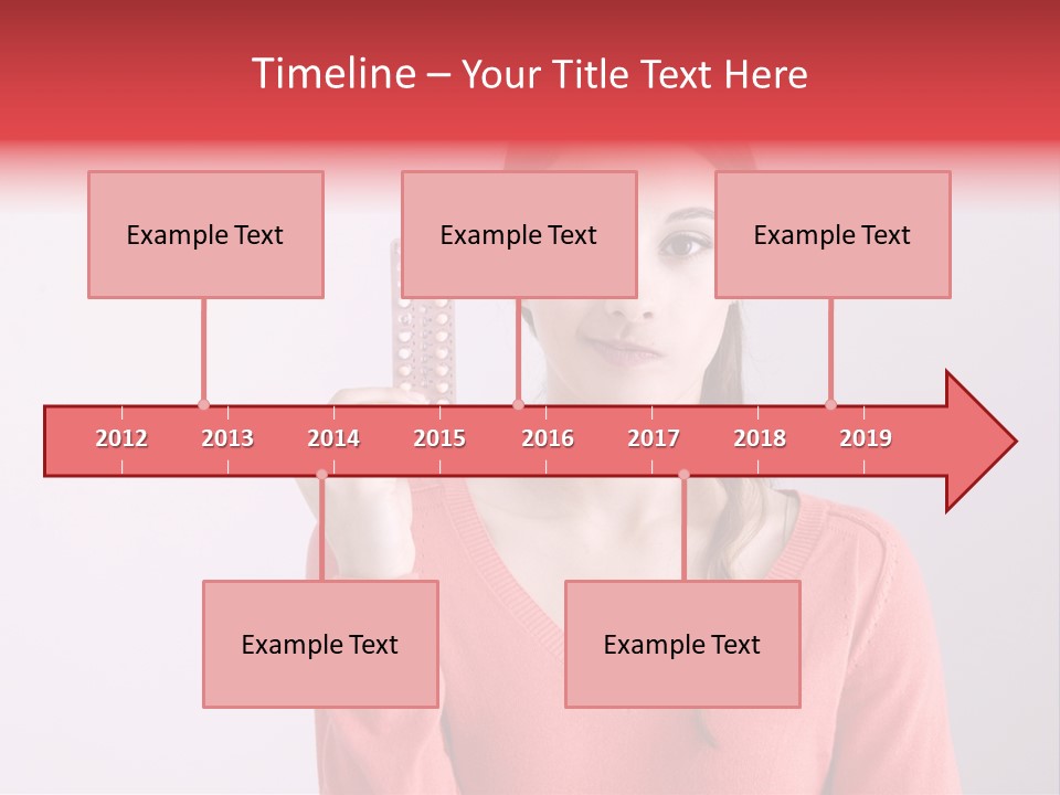 A Woman Holding A Contraption In Front Of Her Face PowerPoint Template