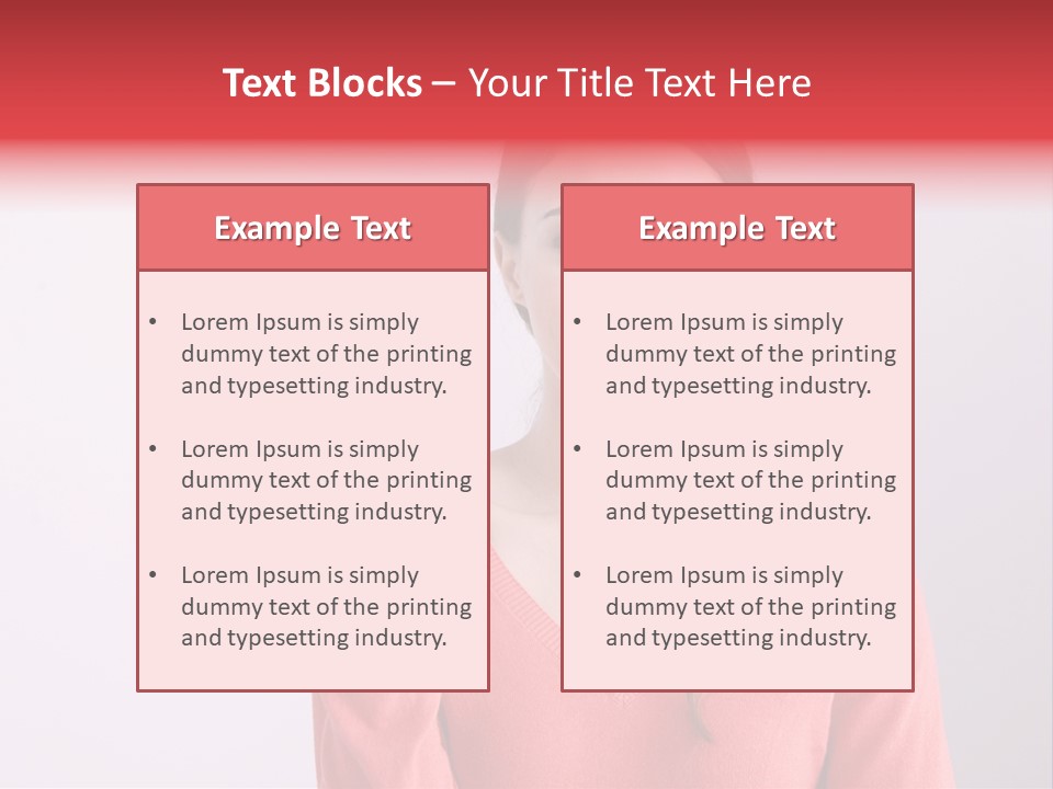 A Woman Holding A Contraption In Front Of Her Face PowerPoint Template