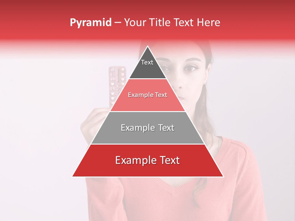 A Woman Holding A Contraption In Front Of Her Face PowerPoint Template
