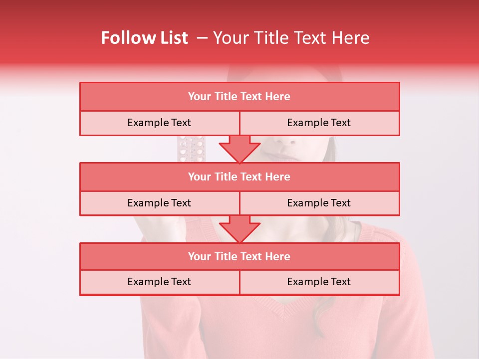 A Woman Holding A Contraption In Front Of Her Face PowerPoint Template