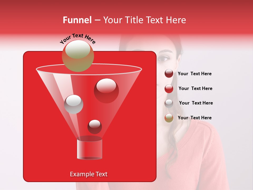 A Woman Holding A Contraption In Front Of Her Face PowerPoint Template