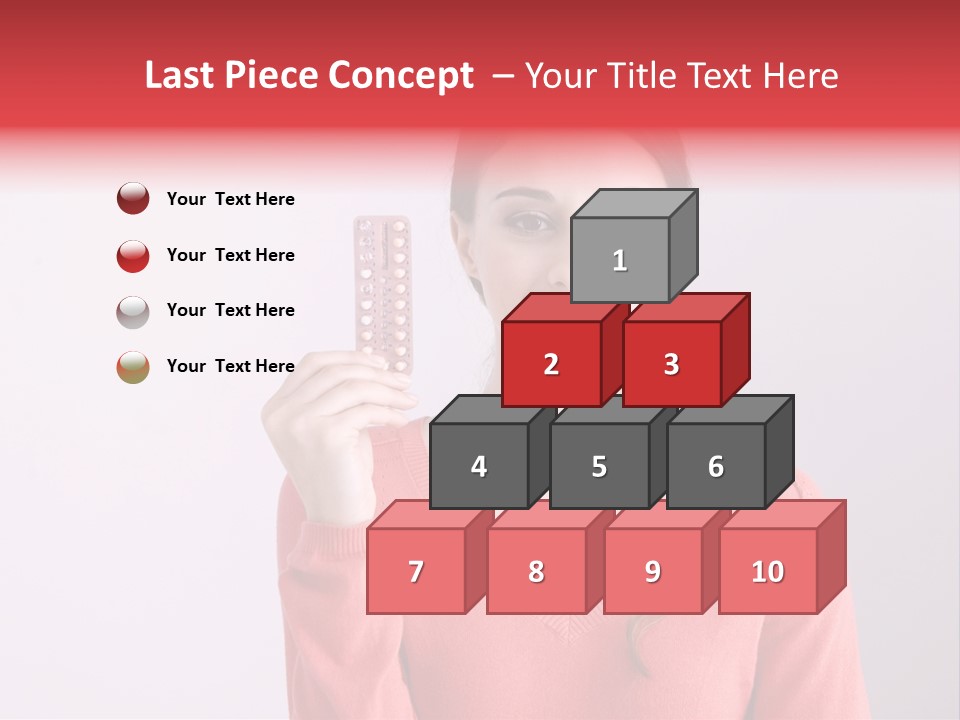 A Woman Holding A Contraption In Front Of Her Face PowerPoint Template