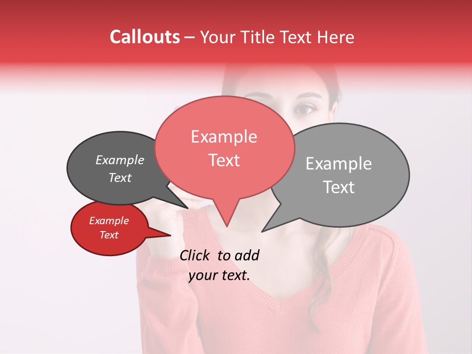 A Woman Holding A Contraption In Front Of Her Face PowerPoint Template