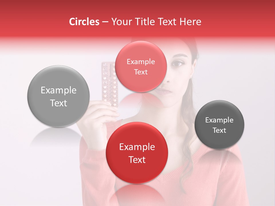 A Woman Holding A Contraption In Front Of Her Face PowerPoint Template