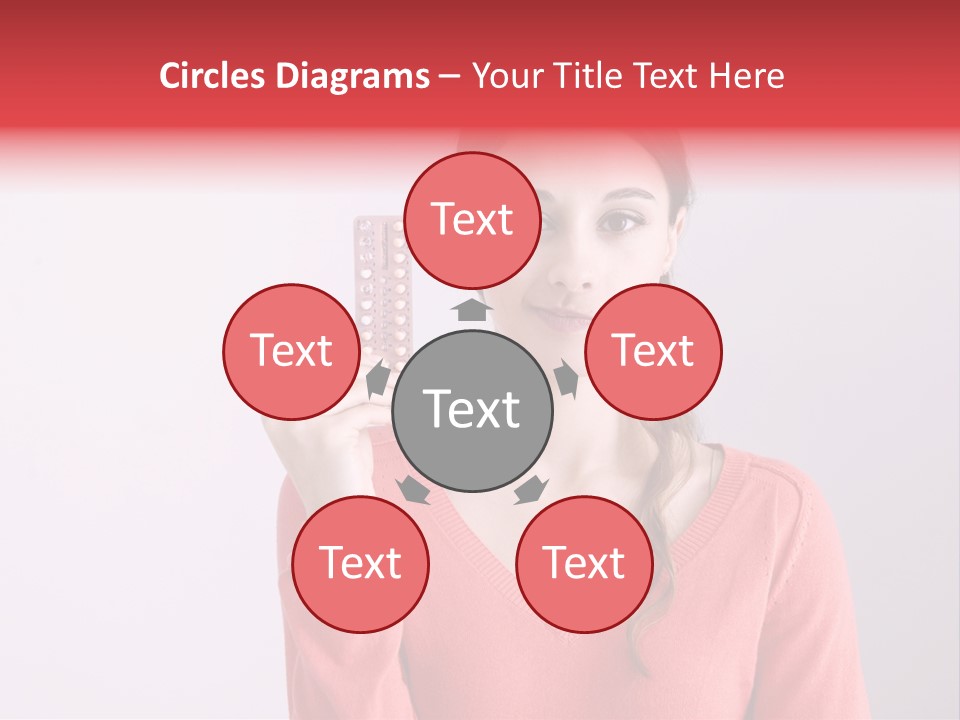 A Woman Holding A Contraption In Front Of Her Face PowerPoint Template