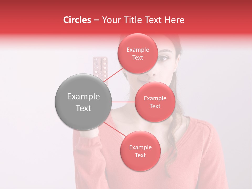 A Woman Holding A Contraption In Front Of Her Face PowerPoint Template