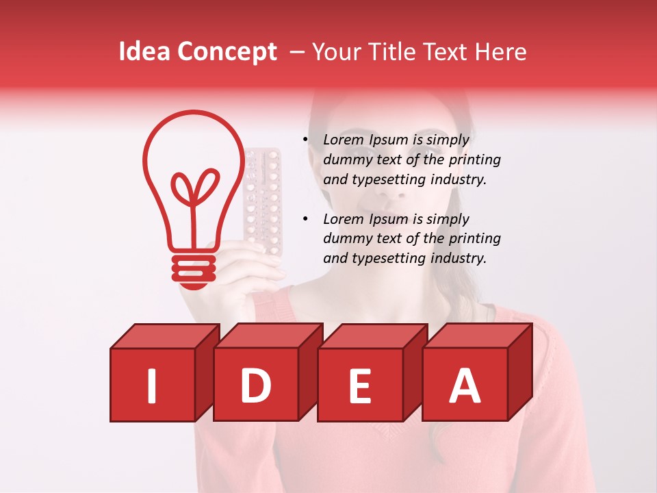 A Woman Holding A Contraption In Front Of Her Face PowerPoint Template