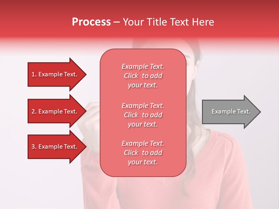 A Woman Holding A Contraption In Front Of Her Face PowerPoint Template