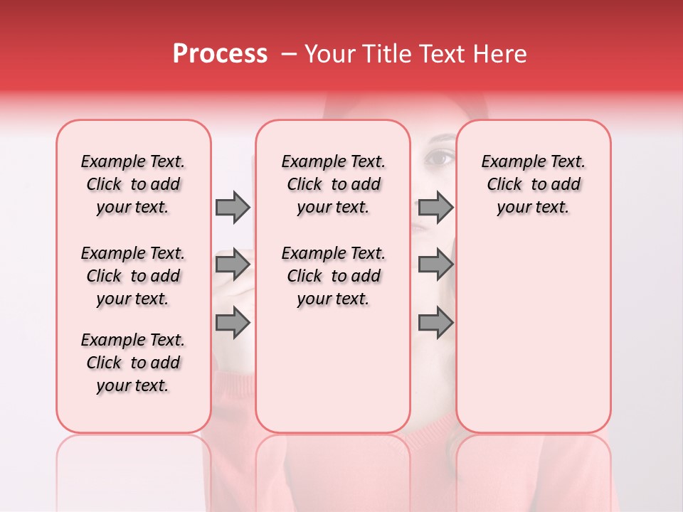 A Woman Holding A Contraption In Front Of Her Face PowerPoint Template