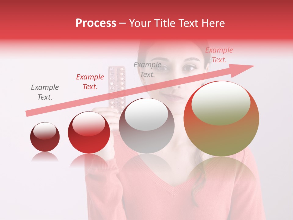 A Woman Holding A Contraption In Front Of Her Face PowerPoint Template