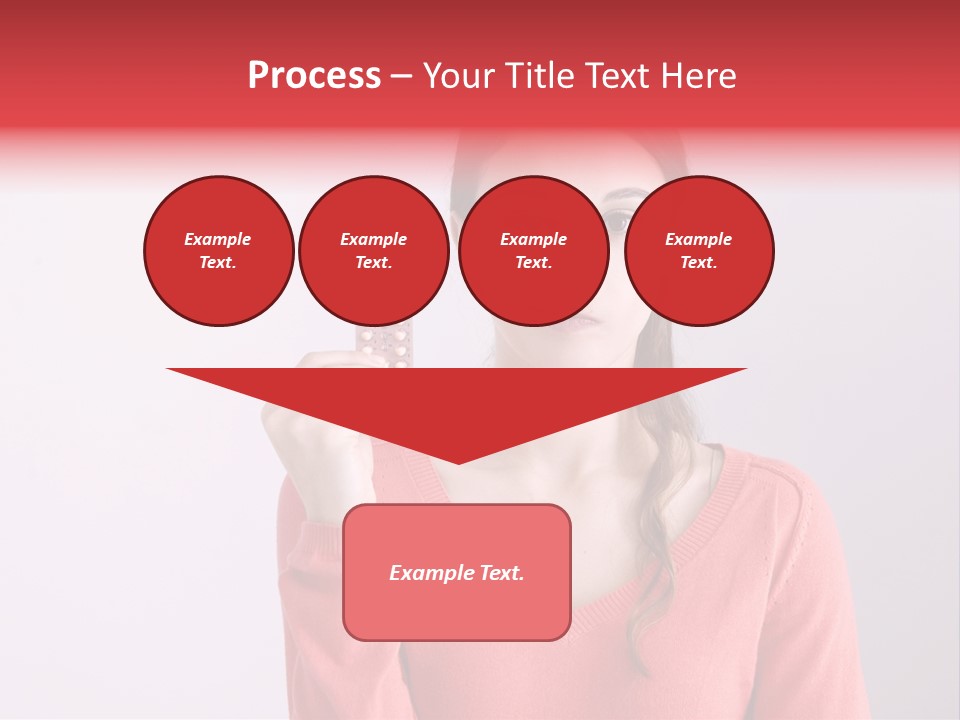 A Woman Holding A Contraption In Front Of Her Face PowerPoint Template