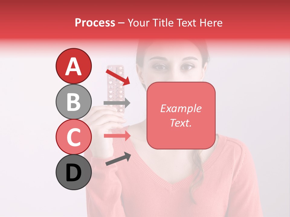 A Woman Holding A Contraption In Front Of Her Face PowerPoint Template