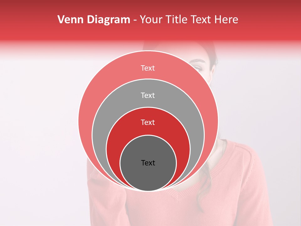 A Woman Holding A Contraption In Front Of Her Face PowerPoint Template