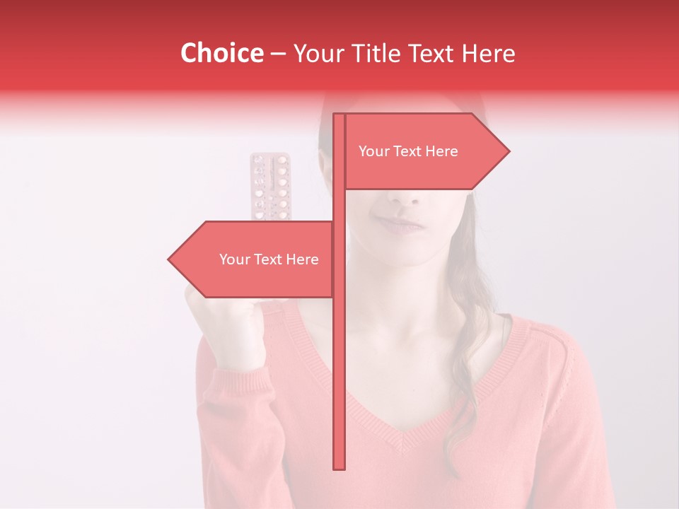 A Woman Holding A Contraption In Front Of Her Face PowerPoint Template