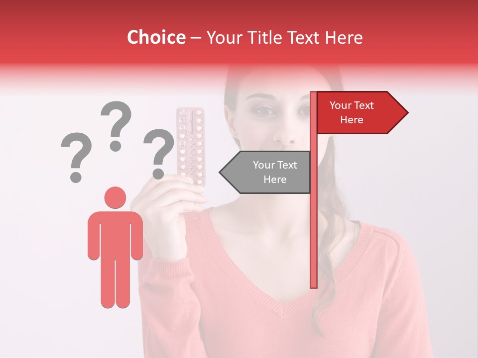 A Woman Holding A Contraption In Front Of Her Face PowerPoint Template