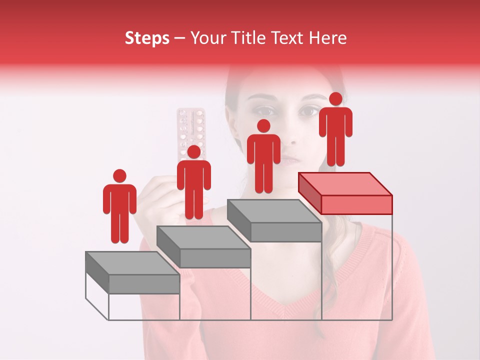 A Woman Holding A Contraption In Front Of Her Face PowerPoint Template