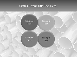 A Large Stack Of Steel Pipes Powerpoint Template PowerPoint Template