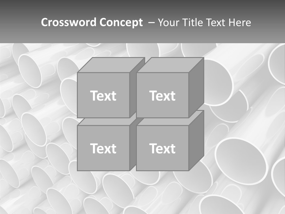 A Large Stack Of Steel Pipes Powerpoint Template PowerPoint Template